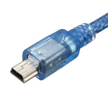 10pcs Blue Male USB 2.0A To Mini Male USB B Power Data Cable for Nano V3.0 ATMEGA328P Module Board