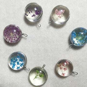 100Pcs Flat Back Transparent Round Clear Glass Domed Cabochons Cover DIY Decoration
