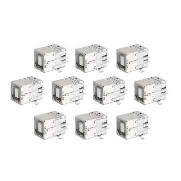10pcs BF 90Degree Type B USB Printer Port Socket Connector Charging Socket USB Socket Interface