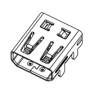 10PCS 19Pin HD Interface Mini HDMI Female Socket D Type Sport DV Socket MI... (TYPE: FOURLEGGEDPLUG)