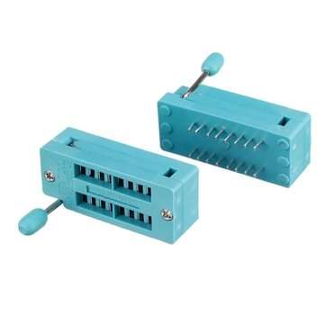 10Pcs IC Lock Seat Zif Socket Test Universal zif Sockets 16Pin