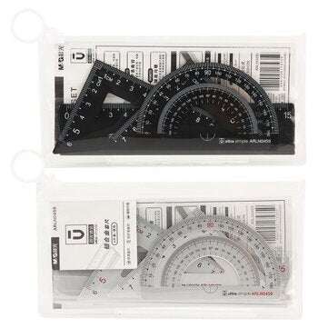 Set Ruler Student Stationery Set Aluminum Ruler Four-piece Painting Set