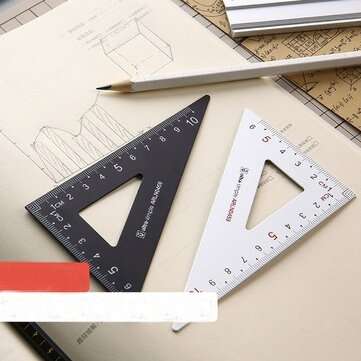 Set Ruler Student Stationery Set Aluminum Ruler Four-piece Painting Set