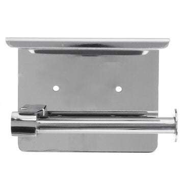 Stainless Steel Toilet Paper Roll Towel Holder Tissue Bath Accessory Storage Hooks