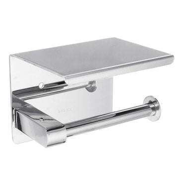 Stainless Steel Toilet Paper Roll Towel Holder Tissue Bath Accessory Storage Hooks