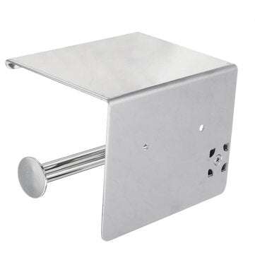 Stainless Steel Toilet Paper Roll Towel Holder Tissue Bath Accessory Storage Hooks