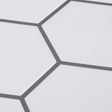 Morcart 3D Hexagon Wall Sticker Bath Kitchen Decals Art Sticker Poster Decor 12``x12``