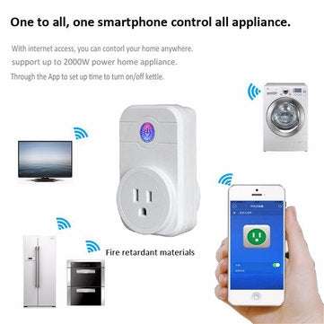 SW1 Wireless WIFI Socket Androind/iOS Phone Remote Control Smart Timer Socket Switch US Plug