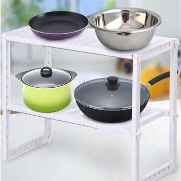 Superposition Shelf Multilayer Foldable Storage Racks Kitchen Shelving Holders Multi Use Organizer