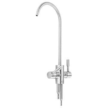 Stainless Steel Reverse Osmosis Faucet 360 Degree High Arc Swivel Spout Drinking Water Filter Faucet
