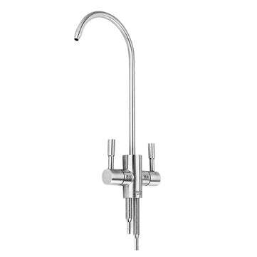 Stainless Steel Reverse Osmosis Faucet 360 Degree High Arc Swivel Spout Drinking Water Filter Faucet
