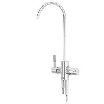 Stainless Steel Reverse Osmosis Faucet 360 Degree High Arc Swivel Spout Drinking Water Filter Faucet