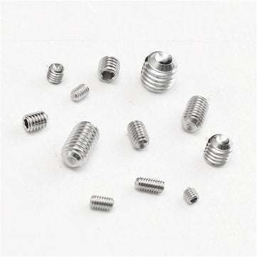 Suleve MXSS3 240Pcs M3/M4/M5/M6/M8 Stainless Steel Hex Allen Grub Screw Socket Flat Point Set Scr