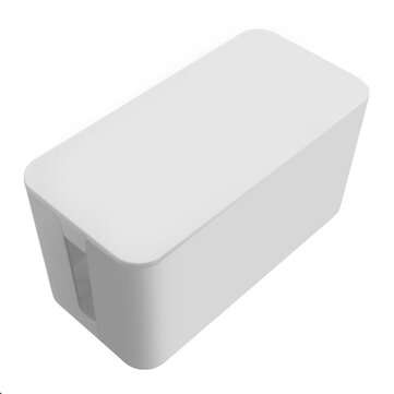 Small Size Cable Storage Box Wire Management Socket Safety Cable Organizer Container (COLOR.: WHITE)
