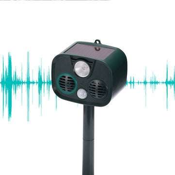 Solar Ultrasonic Repeller bird Outdoor Solar Ultrasonic Pest Animal Repeller PIR Repellent Garden Ca