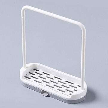 Kitchen Sink Drainer Rack Basket Drying Rack Shelf Sponge Soap Holder Dishcloth Sto... (COLOR: GREY)