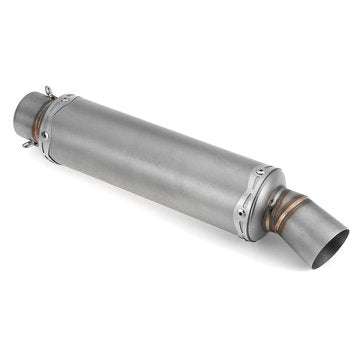 Inlet 36-51mm Motorcycle Exhaust Tail Tip Pipe Muffler Stainless Steel Modified Universal Titanium