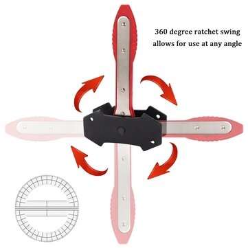 Ratcheting Brake Caliper Piston Spreader Press Tool With 2 Piston Plate Car Accessories Twin Quad Se