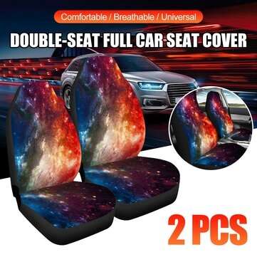 Single Front Car Seat Cover Protector Starry Printed Cushion (TYPE: #6)