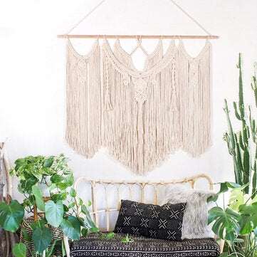Large Woven Macrame Wall Hanging Cotton Bohemian Tapestry Room Decor