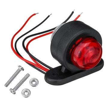 Mini Car Side Marker Lights Outline Lamps Waterproof Red White Universal Truck Trailer Caravan Lorry