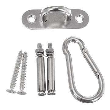 Swing Swivel Hook for Hammock Wall Fixing Plate Hardware Stainless Steel Kit (SET: SET2)