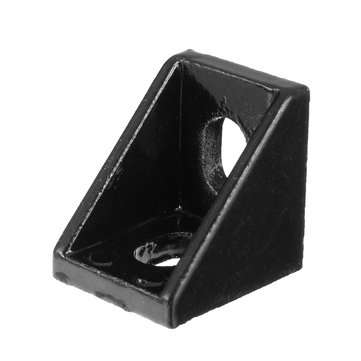 Suleve AJ20 10Pcs 2020 Black Aluminium Angle Corner Joint 2020 Series Aluminum Extrusion 20x20mm