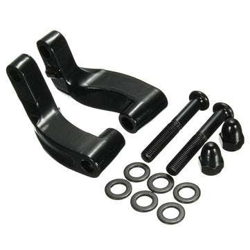 Motorcycle Mirrors Relocation Extension Adapter Kit For Harley Davidson 2006-2014 (COLOR.: BLACK)