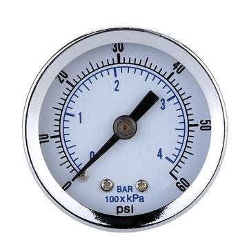 TS-Z51 0-60PSI Pressure Gauge 40mm 1/8 Inch NPT Mini Pressure Gauge Air Compressor Hydraulic Vacuum