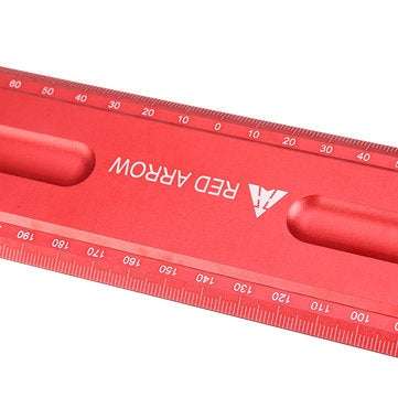 RED ARROW 300mm Metric Aluminum Alloy Striaght Ruler Gauge Precision Woodworking Square Measuring To