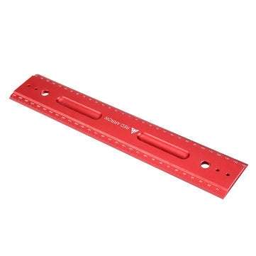 RED ARROW 300mm Metric Aluminum Alloy Striaght Ruler Gauge Precision Woodworking Square Measuring To
