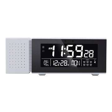 TS-P30 Multi-function Sound and Light Digital Alarm Clock Home Night Light IR Huma... (COLOR: WHITE)
