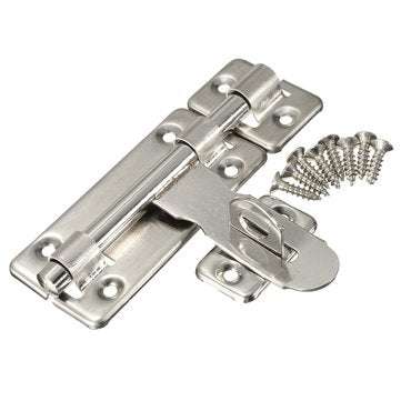 Stainless steel Door Bolt Lock Latch Slide Barrel Bolt Clasp Set  4/6/8 inch (SIZE: 4INCH)