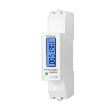 SINOTIMER DDS519L Family House AC 230V 5-100A Heavy Load Single Phase 2 Wire Wattmeter LCD Digital P