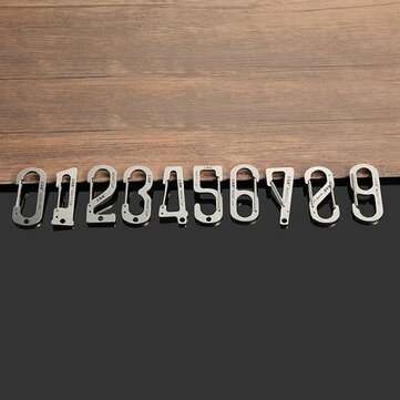 Sanrenmu SK010D Number Zero Stainless Steel Carabiner Tool Key Chain Lucky