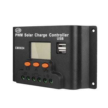 LCD 30A PWM Solar Panel Regulator Charge Controller 12V/24V 360W/720W