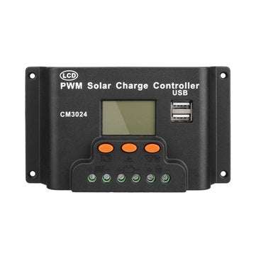 LCD 30A PWM Solar Panel Regulator Charge Controller 12V/24V 360W/720W