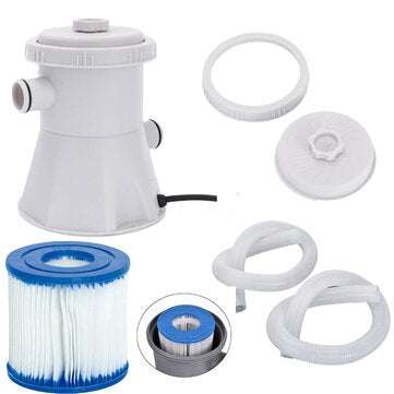 Swimming Pool Filter Pump Reusable Water Cleaner Electric Filter Pump (PLUG: EUPLUG)