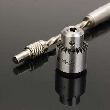 Semi-automatic Mini Hand Drill with 10 Twist Drills Chuck Clamping 0.3-4.0mm Reamer Pinhole Hand Dri
