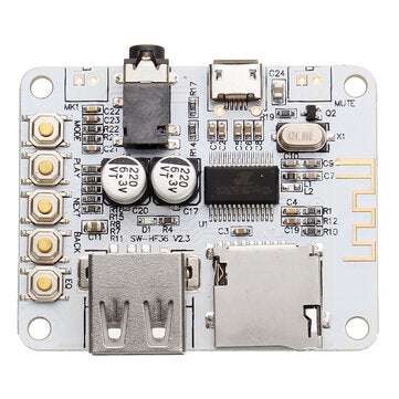 SANWU bluetooth Audio Receiver Digital Amplifier Board With USB Port TF Card Slot Decoding Play