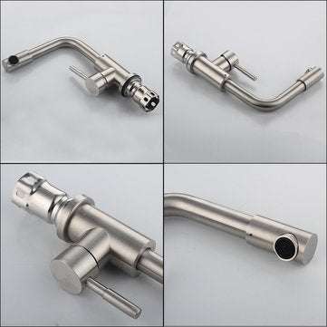 Stainless Steel Sink Faucet Kitchen Single Hole Faucet Hot And Cold Water Mixer Tap