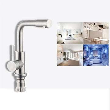 Stainless Steel Sink Faucet Kitchen Single Hole Faucet Hot And Cold Water Mixer Tap