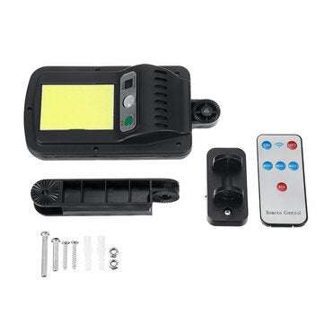 Outdoor Solar LED Street Light Waterproof Wall Lamp Smart Remote Control Upgrade 48 COB Lamp Garden