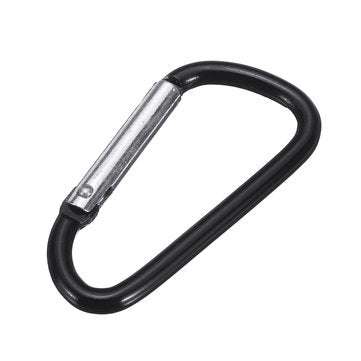 Screw Lock D-Shaped Carabiner Hook Keyring Clip