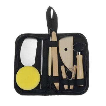 8PCS Clay Sculpting Wax Carving Pottery Tools Polymer Ceramic Modeling Kit