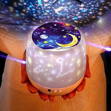 Rotation LED Night Light Ceiling Projector Kids Star Sky Moon ... (VERSION: WITHOUTROTATINGFUNCTION)