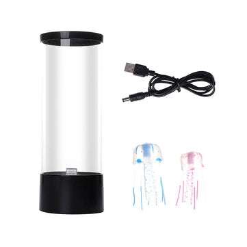 LED Night Light Jellyfish Tank Aquarium Style LED Lamp Sensory Autism Lamp LED Desk Lamp for Home De
