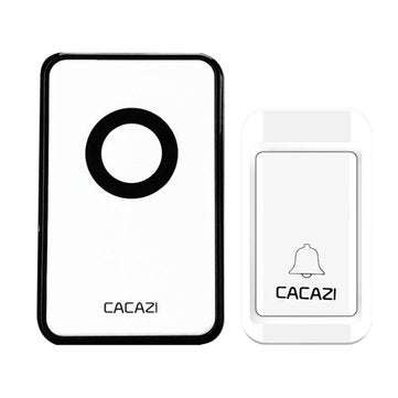 CACAZI 38 Tunes Wireless Cordless Waterproof Doorbell Remote Contr... (ADAPTOR: EUPLUG | TYPE: 1TO1)