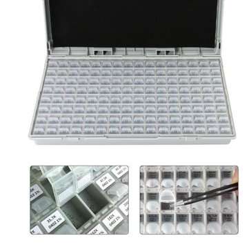 SMD SMT IC Resistor Capacitor Electronics Storage Case Organizers ESD Safe Precision Component Enclo