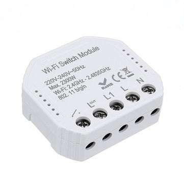 MoesHouse WIFI Smart Light Switch Diy Breaker Module Smart Life/Tuya APP Remote Control Works With A